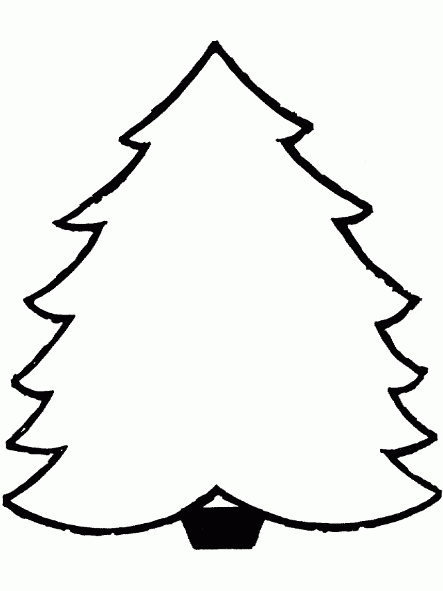 640x853 Christmas Tree Outlines 535134