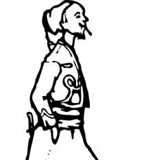 232x233 Elegant Woman Outline Free Vector Free Vectors Ui Download