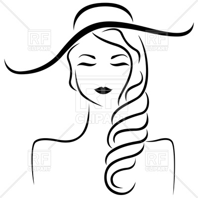 400x400 Abstract Beautiful Dreamy Young Woman In Hat And With Closed Eyes