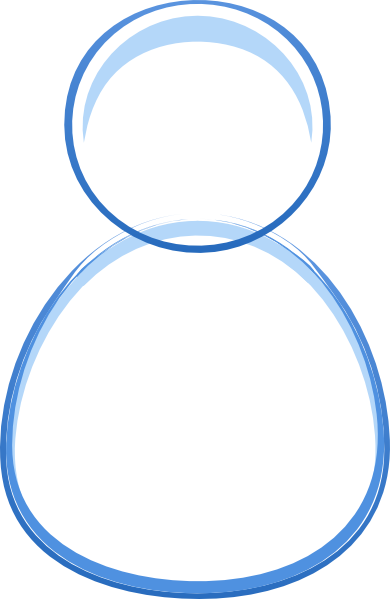 390x599 Person Outline 4 Clip Art