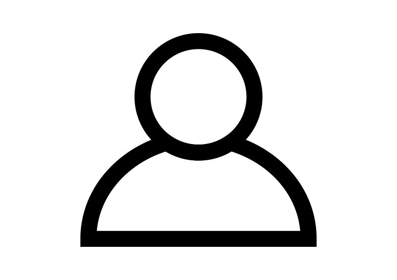 800x566 Person Outline Free Vector Icon