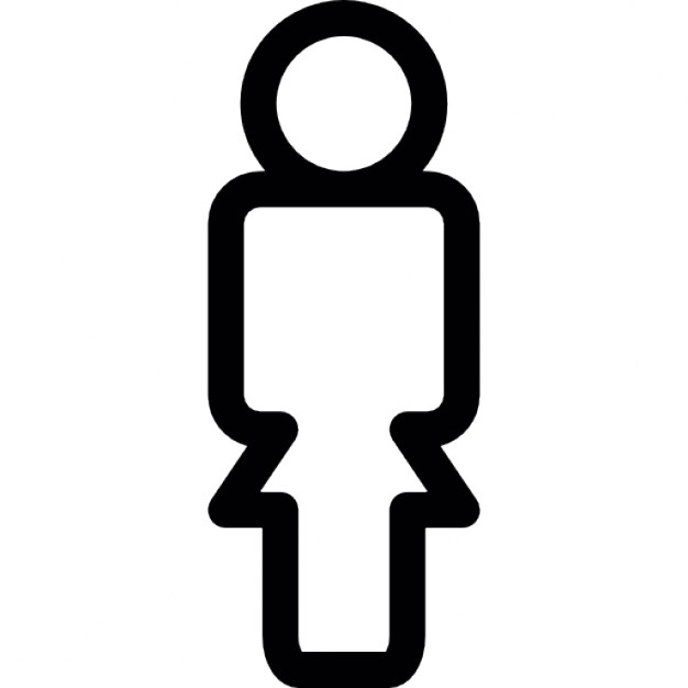 626x626 Person Standing Outline Shape, Ios 7 Interface Symbol Icons Free