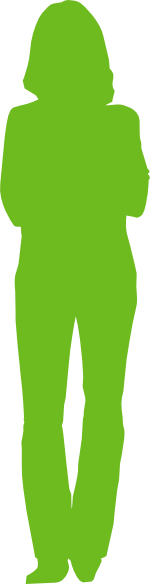 150x584 Solid Green Person Outline Svg Clip Arts Download