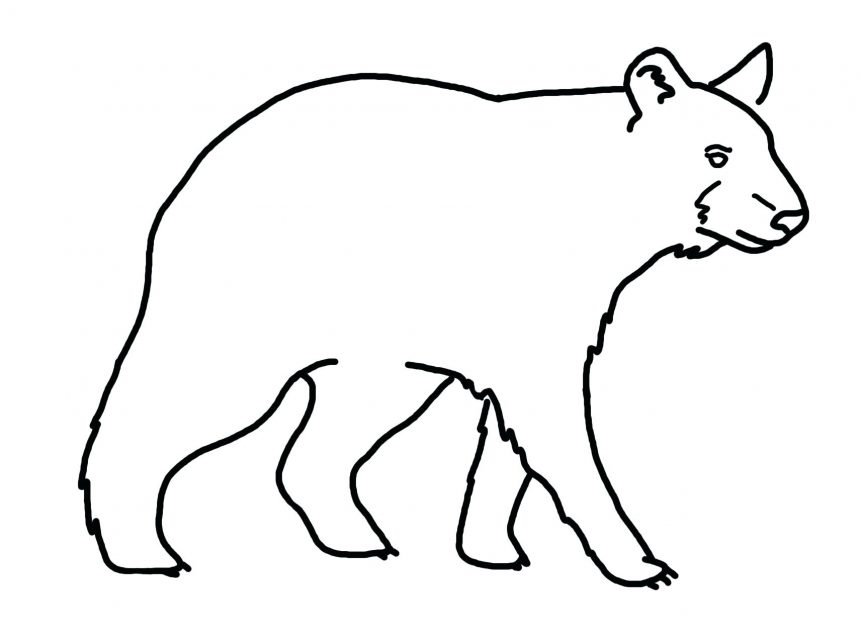 863x639 Black And Bear Drawing Library Coloring Pages Flowers Hearts