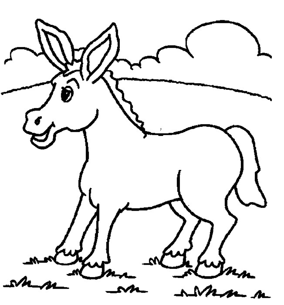 950x1020 Coloring Pages Animals Swine Clipart Of A Black And White