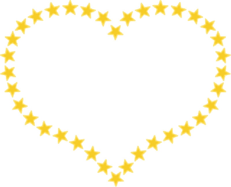 800x648 Outline, Star, Yellow, Cartoon, Shapes, Heart, Love