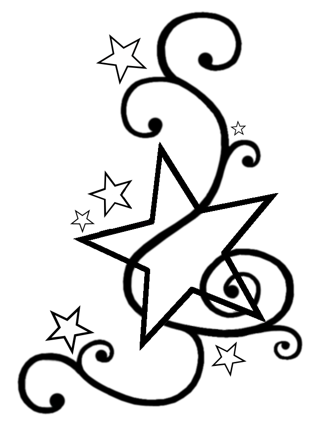 652x850 Outline Star Tattoo Design Ideas