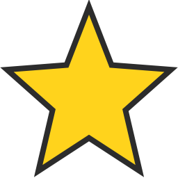 256x256 Star Icon Outline Filled