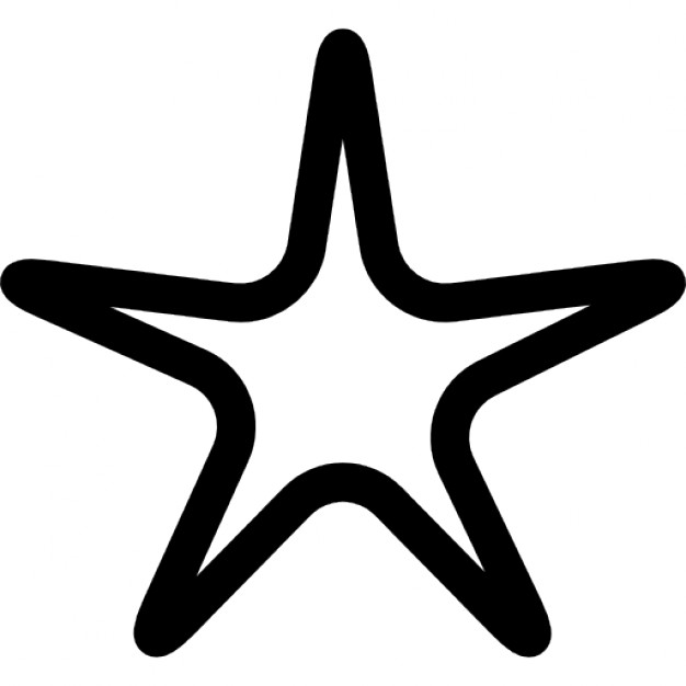 626x626 Star Outline Icons Free Download