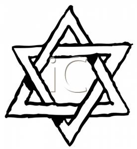 276x300 And White Outline Of A Star Of David