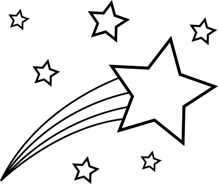 736x623 Fancy Star Outline Clipart