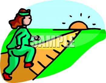 350x272 Woman Jogging Outside Early In The Morning Starting The Day Off