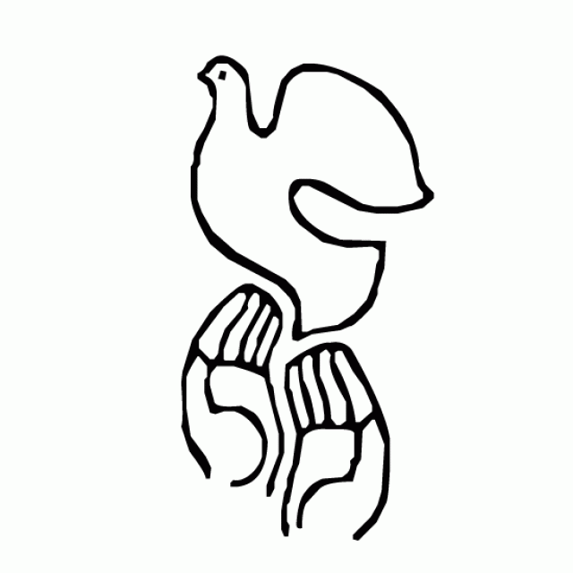 640x640 Dove Clipart Hand