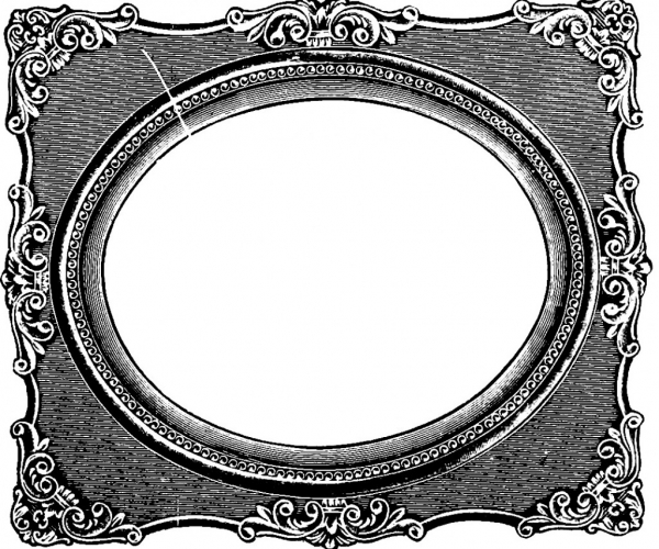 600x500 Extraordinary G Frame Vintage G Frame Clipart Clipartfest Oval G