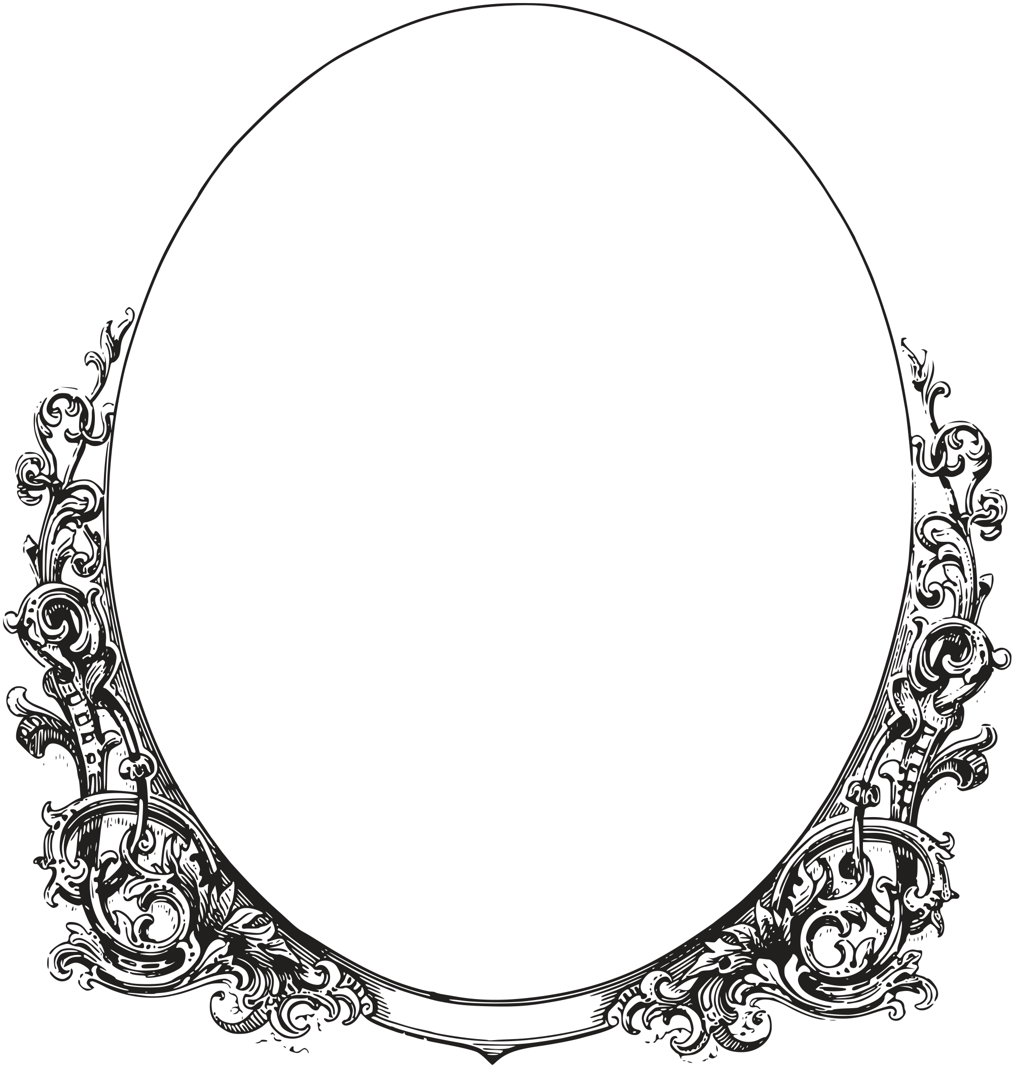 2000x2107 Vector Oval Borders Clipart