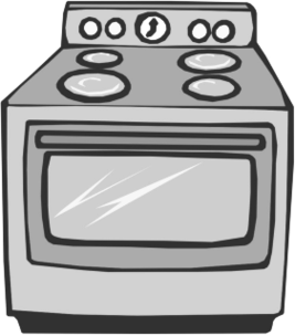 267x304 Oven Clipart