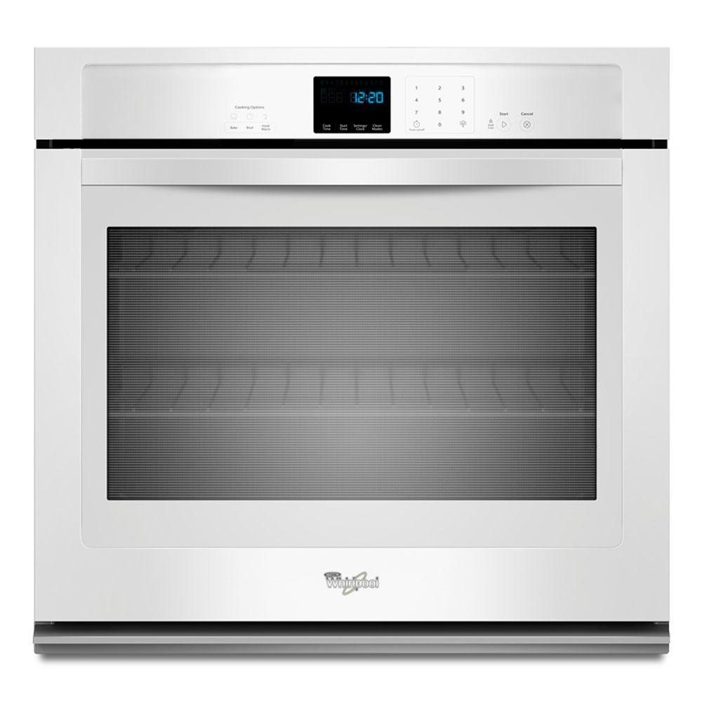 1000x1000 Whirlpool 30 In. Single Electric Wall Oven Self Cleaning In White