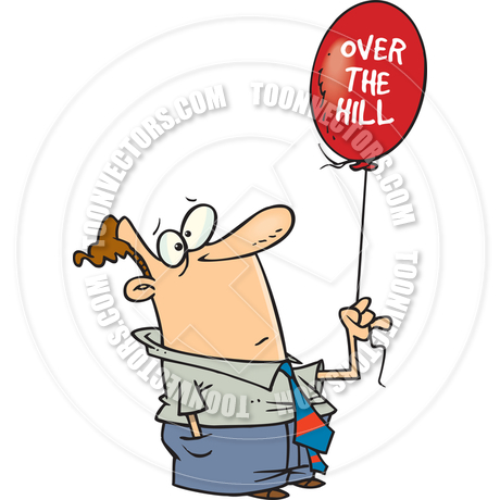 460x460 Cartoon Man Over The Hill By Ron Leishman Toon Vectors Eps