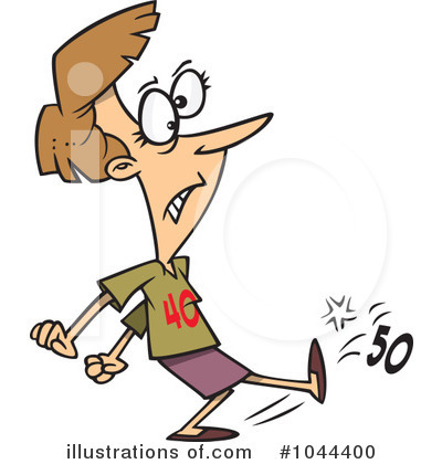 400x420 Over The Hill Clipart