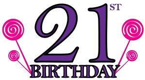 299x166 21 Birthday Clipart