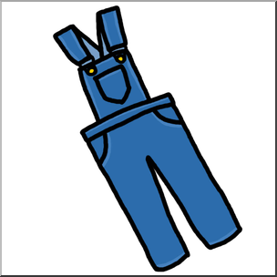 304x304 Clip Art Overalls Color 1 I Abcteach