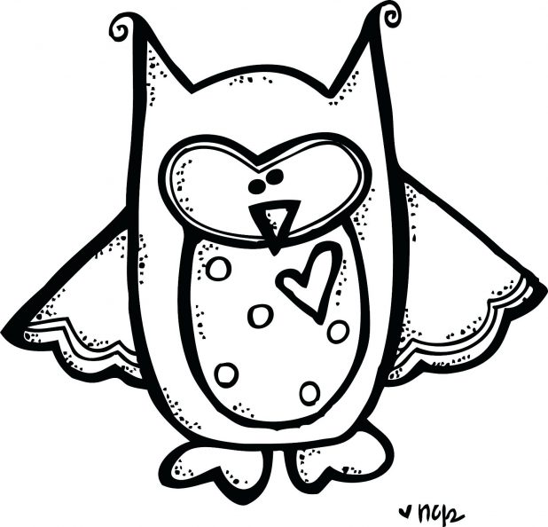 618x594 White Owl Clip Art Black And 94 Mesmerizing Cute Pictures To Color