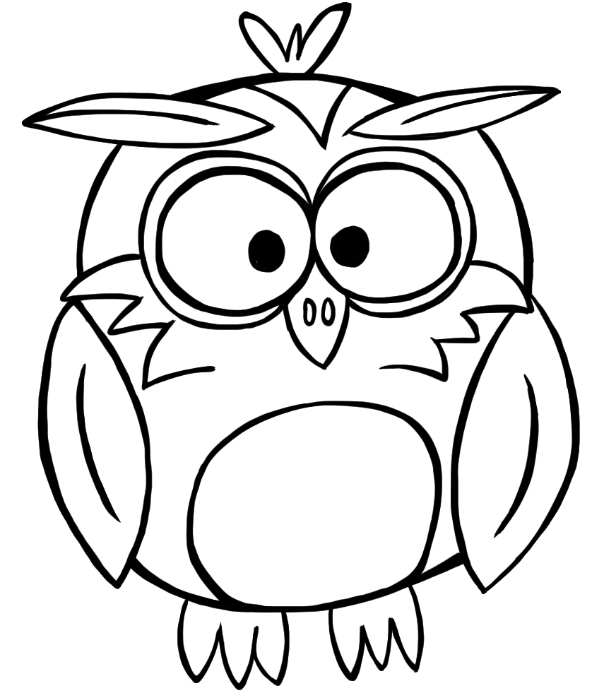 855x988 Bird Fall Owl Black And White Clipart