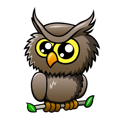 500x500 Owl Cartoon Png