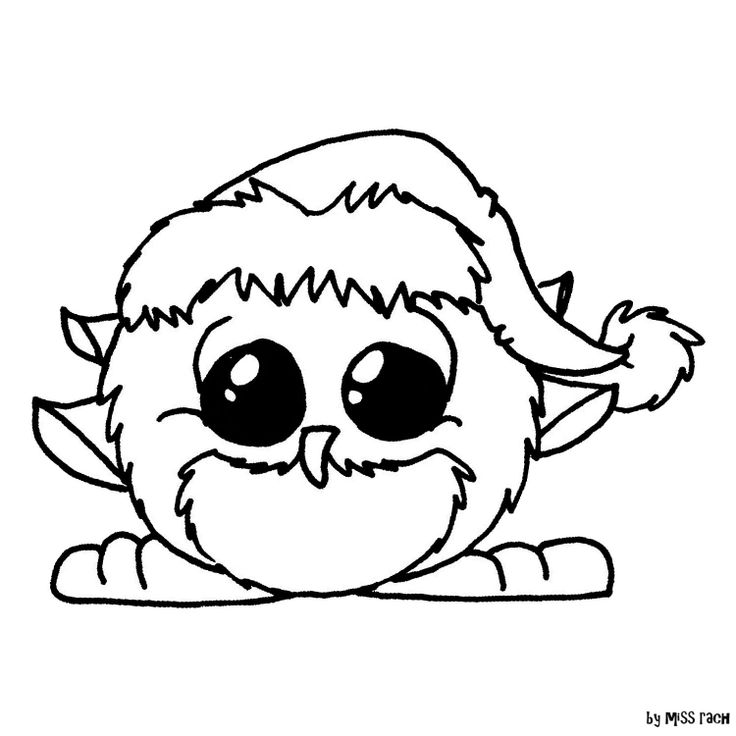 736x736 Christmas Owl Clipart Black And White