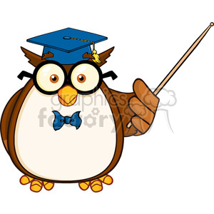 300x300 Royalty Free Royalty Free Rf Clipart Illustration Wise Owl Teacher