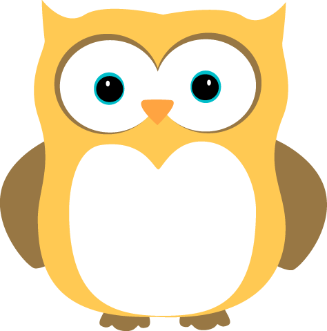 474x479 Yellow And Brown Owl Clip Art