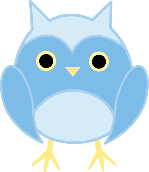 477x550 Cute Blue Owl
