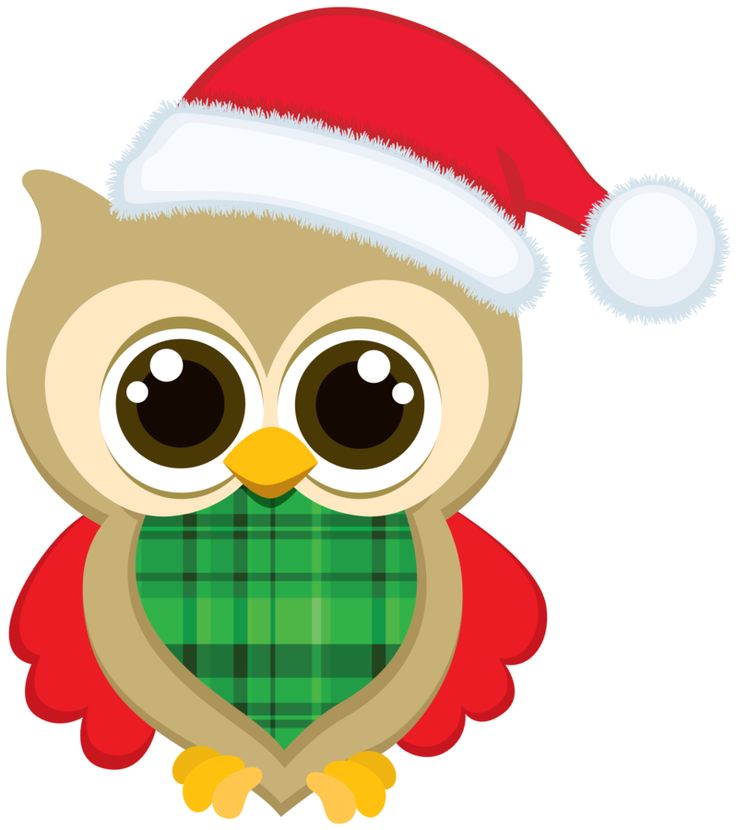 736x830 Christmas Owl Clip Art