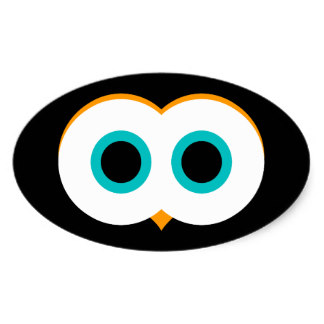 324x324 Owl Eyes Stickers Zazzle