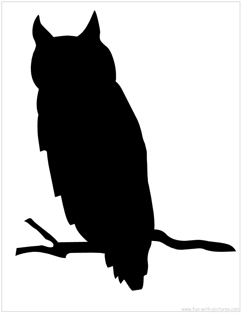850x1100 Halloween Owl Outline Clip Art