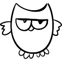 128x128 Owl Outline Vectors, Photos And Psd Files Free Download