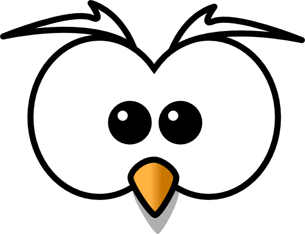 600x461 Owlet Clipart Outline