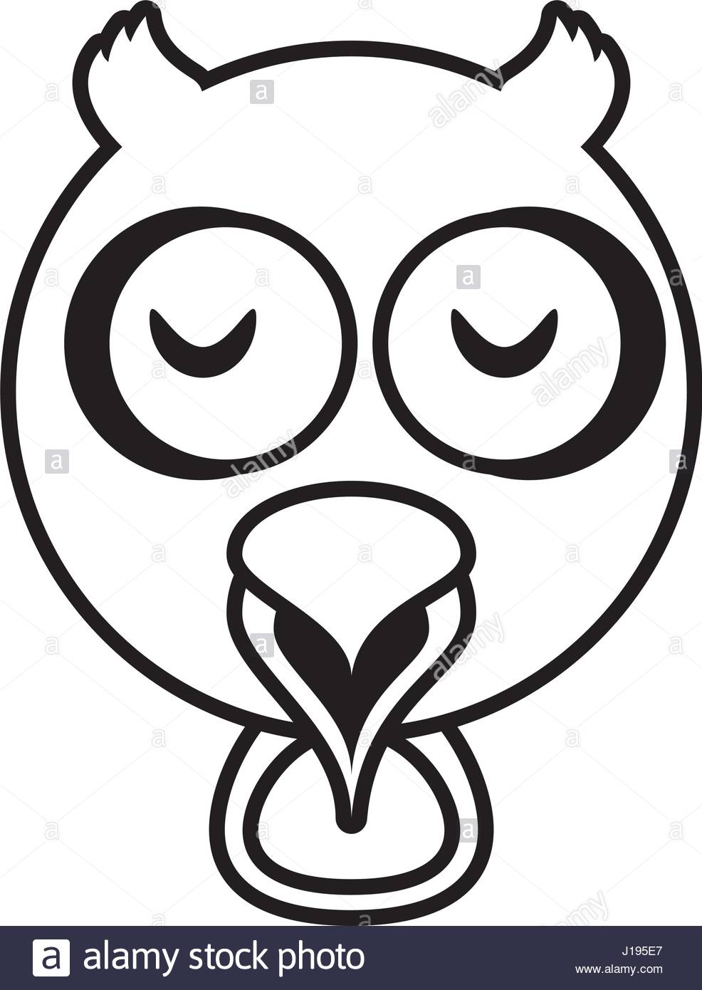 986x1390 Outline Owl Head Animal Stock Vector Art Amp Illustration, Vector