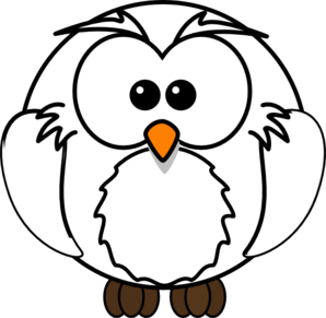 298x291 Owl Clip Art Black And White