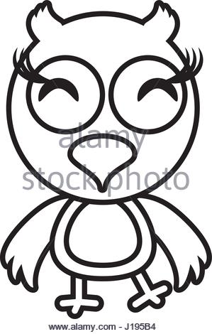 299x470 Owl. Night Bird. Funny Animal. 3d Vector Icon Stock Vector Art