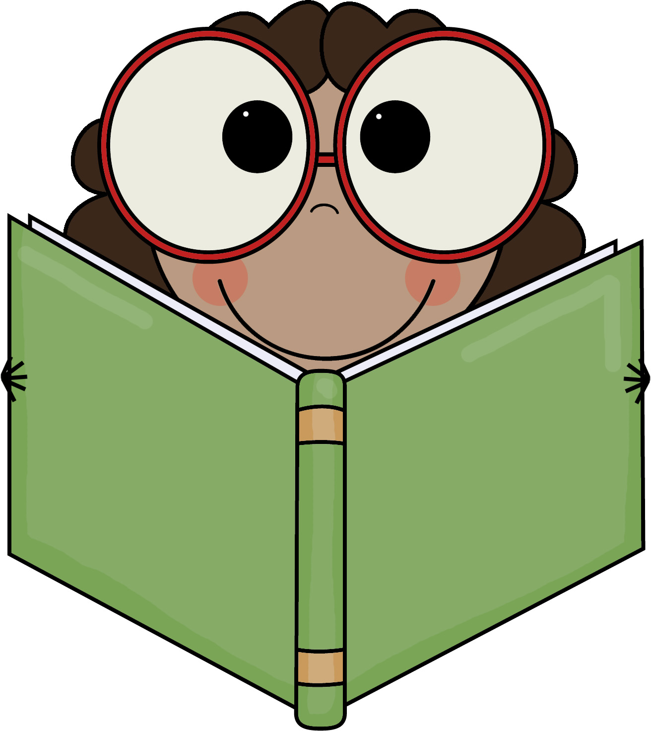 1312x1472 Eyes In Book Clipart