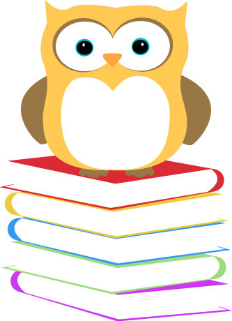 333x460 Owl Sitting On A Stack Of Books Clip Art