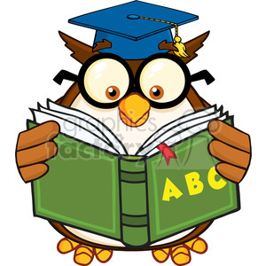 300x300 Royalty Free Royalty Free Rf Clipart Illustration Wise Owl Teacher