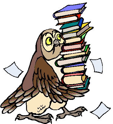 373x411 Best Owl Reading Clipart