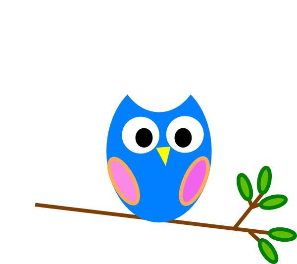 600x533 Blue Owl Png, Svg Clip Art For Web