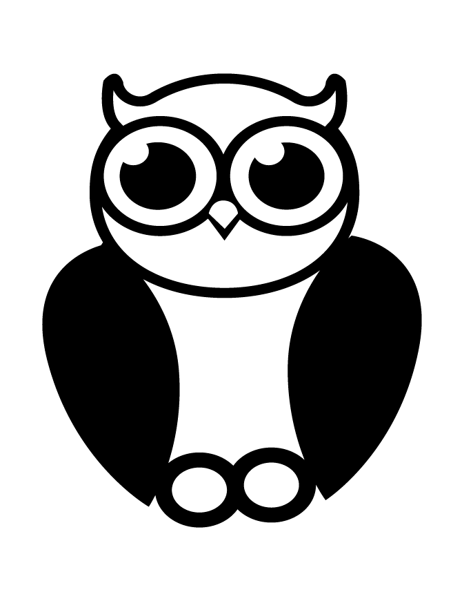 670x867 Big Eyed Owl Silhouette H Amp M Coloring Pages