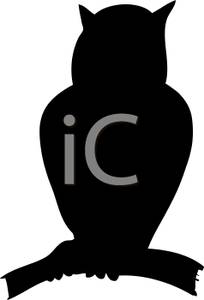 204x300 Clipart Owl Silhouette