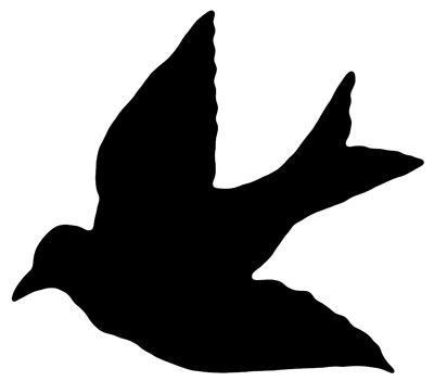 400x351 Black Bird Silhouette Clip Art Free Vector Image