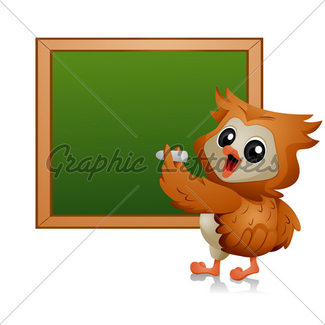 325x325 Owl Writing Gl Stock Images