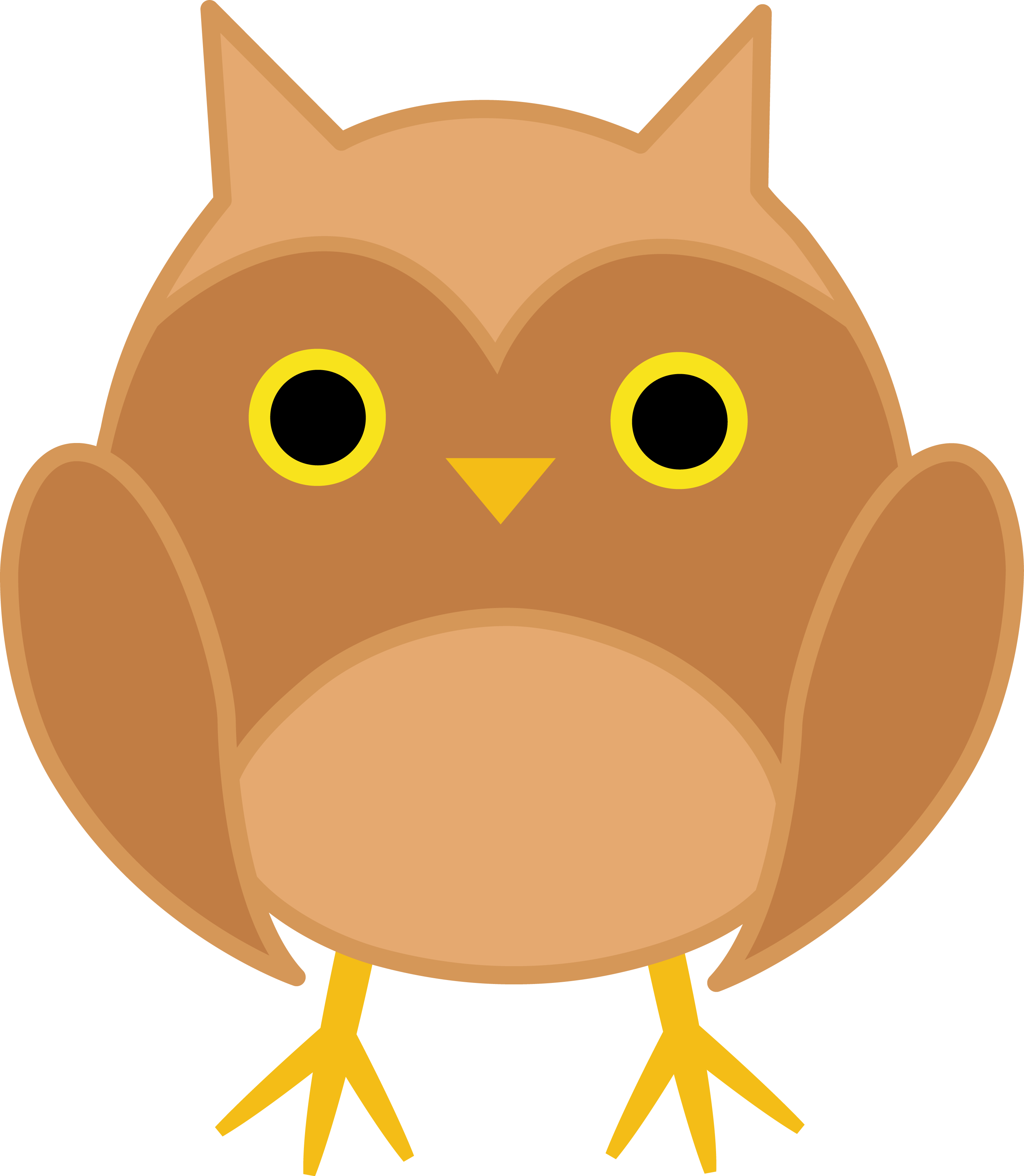2810x3228 Cute Brown Owl